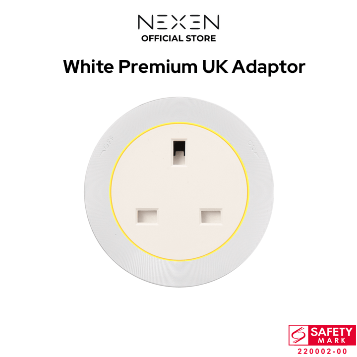 White UK Premium Adaptor - Winnie and Kevin